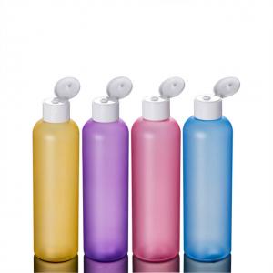 Quality 8.5oz Shampoo Shower Gel Bottles , Shampoo Flip Cap Pet Bottle for sale