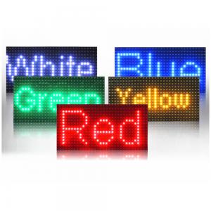 Quality Outdoor P10 Single Color Led Panel Sign Advertising Displays for sale
