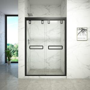 Quality Toughened Glass Double Sliding Door For Shower Room for sale