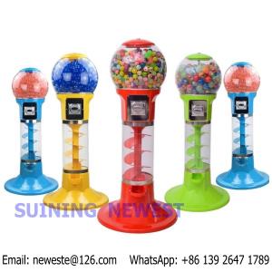 China With 500pcs toys, Desktop Mini Coin Operated Candy Vendor Gumball Capsules Toy Vending Machine on sale