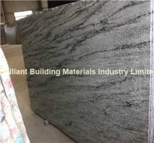 Quality China Silk Green Granite Big Slab, Natural Green Granite Slab for sale