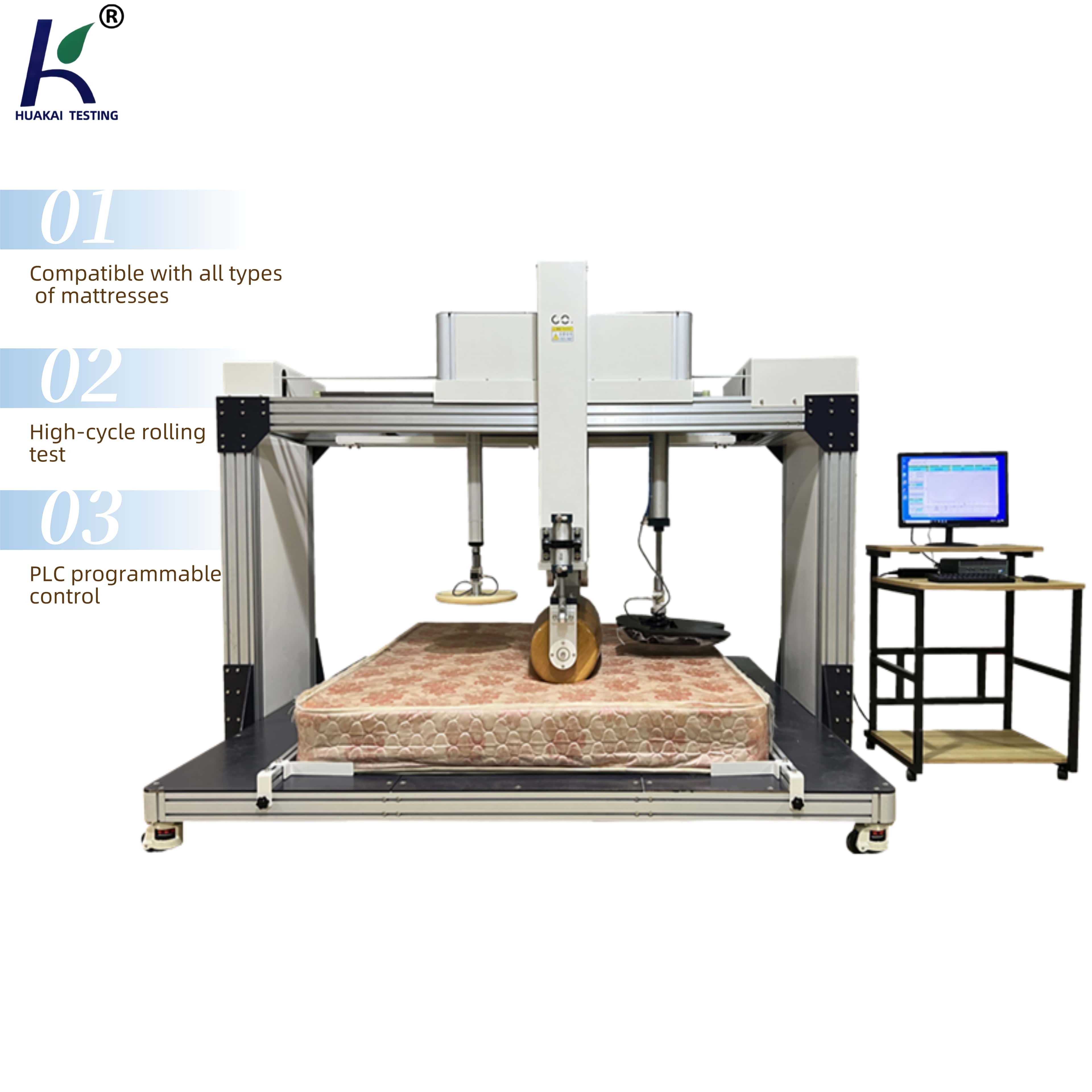 Mattress Drum Cycling Durability Tester Mattress Rolling Durability Testing Equipment
