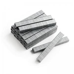 Quality 8mm Heavy Duty Staples 20GA 3/8 in Crown Leg T50 Galvanized Staples For Roofing for sale