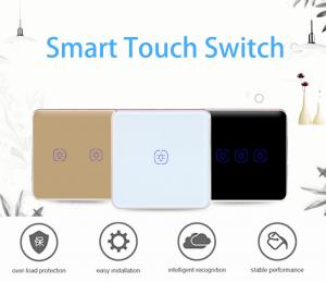 Quality ABS Four Gang Tuya Smart Switch 600W 3 Gang Remote Control Light Switch for sale