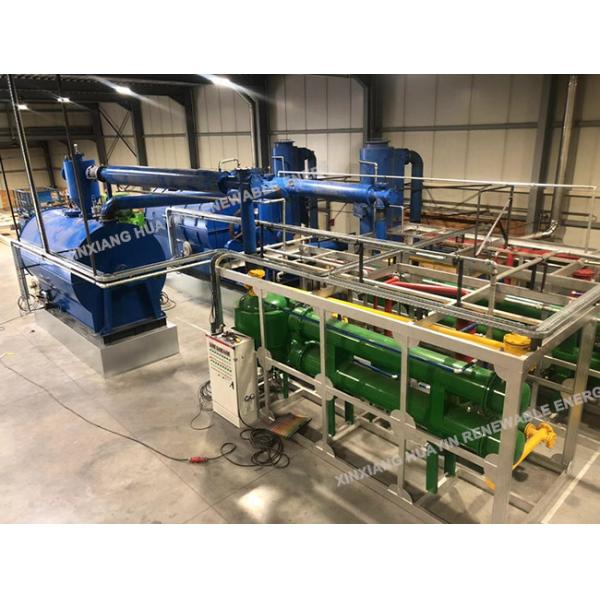 Container Type Waste Tyre Pyrolysis Plant Small Automatic Tyre To Diesel