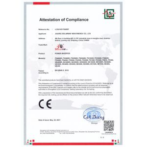 Jiaxing Solarway New Energy Co.,ltd. Certifications