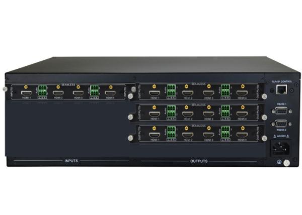 Buy Modular 4x12 Video Matrix Switcher With IR Ethernet RS232 Control at wholesale prices