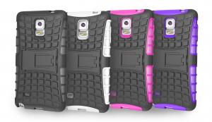 China TPU+PC armor stand case for Samsung Galaxy Note 4, unique design, different color, OEM on sale