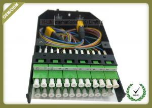 24 Cores FTTH Termination Box MPO Metal Cassete With LC Adapters