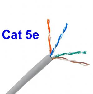 Quality Bare Solid Copper 23AWG UTP Cat5 Cable 0.5mm For Telecommunication for sale