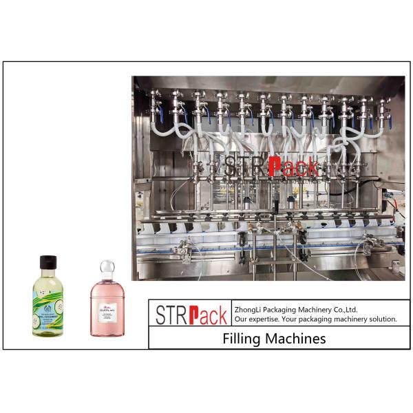 Shower Gel Liquid Soap Automatic Bottle Filling Machine Double Servo Motors Control