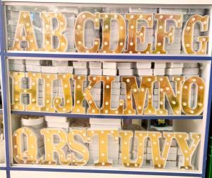 Quality Yellow Letter Birthday Party Decoration Items For Celebrating Special Occasions for sale