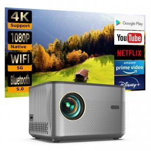 China Full HD 1080P 4K Home Theater Projector Smart Android WIFI 3D Video on sale