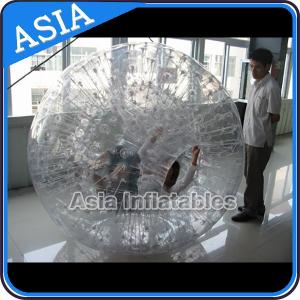 Quality Single Hole Clear Inflatable Grass Zorb Ball In 0.8mm Tpu Used In Grass for sale