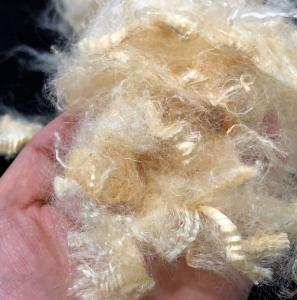 China UV Proof Soybean Protein Fiber , Bleached Hydrophilic Finish Natural Textile Fibres on sale
