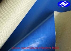 Quality Plain Para Aramid Fabric One Side Coated With 100GSM Liquid Silicone for sale