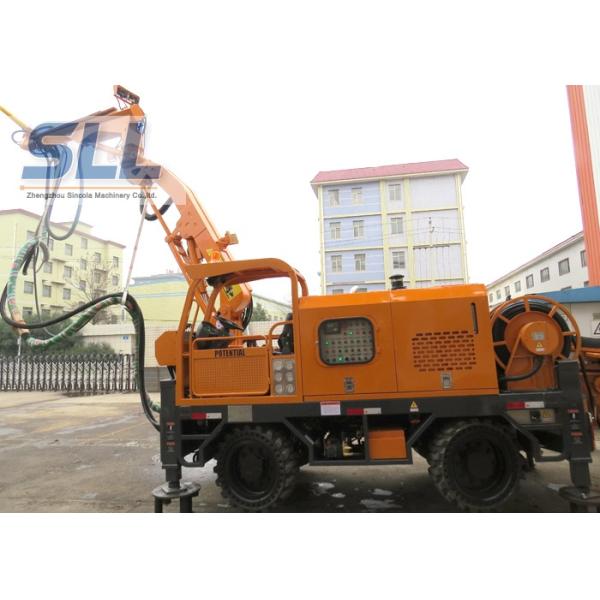 Full Automatic Concrete Spraying Machine With Remote Control Four Wheel Drive