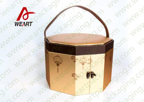 Buy Long Handled Decorative Gable Boxes , Christmas Cardboard Boxes With Lids ODM at wholesale prices