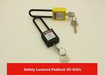 OEM/ODM 76mm Long Shackle Nylon Safety Padlock Lockout with KA, KD, MK, KAMK Key
