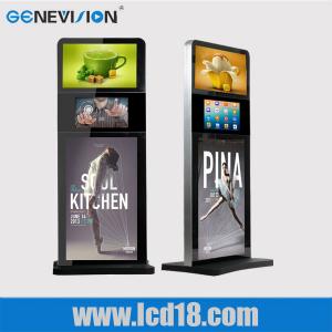 Quality Indoor 32 Inch Lcd Advertising Player Touch Screen Kiosk Digital Signage Totem Three Screen for sale