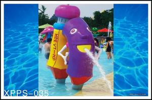 China PVC , fiberglass Material Water park toys with water pump in sprayground on sale