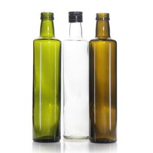 China Custom Label Olive Oil Glass Bottle Round Square 200ml 150ml on sale