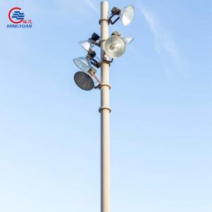 Quality Hexagonal CCTV Steel Pole Galvanized , Camera Heavy Duty Tow Pole for sale