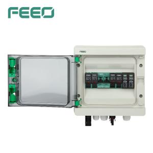 Solar 2 Strings Dc Pv Combiner Box Lightning Protection