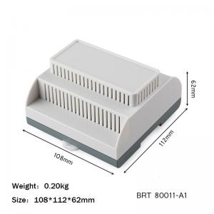Quality 108*112*62mm PLC Box Din Rail Mounting Enclosure With UL94 V0 Fire Resistant for sale