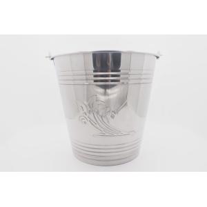 China 18L Clue bar 201 stainless steel cleaning tool metal pail durable ice bucket with handle on sale