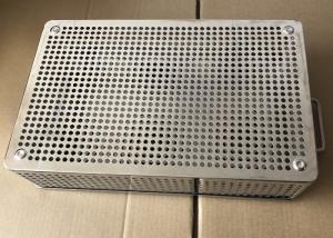China Stainless Steel Perforated Autoclave Metal Wire Basket For Medical Sterilization on sale