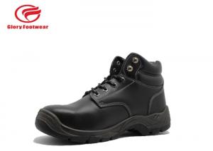 Quality Black Breathable Lightweight Steel Toe Boots For Mens  Embossed Color Optional for sale