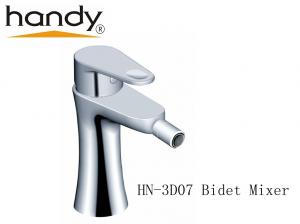 Quality Single hole Brass Bathroom Sink Faucets Deck Mounted Bidet Mixer for sale