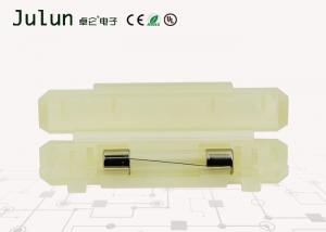 China 6 * 30mm Low Voltage Fuse Holder ,  Glass Ceramic Fuse Block For 32v 10a Fuse on sale