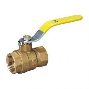 Quality PN16 1-1/2 600WOG Water Brass Ball Valve Threaded PTFE Seats for sale