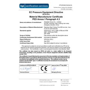Shanghai Haosteel Co., Limited Certifications