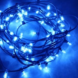 China Waterproof 100m 1000led Connectable string light 12v belt clip garland strings blue emit christmas tree decoration on sale