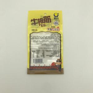 Quality 30g Beef Rib Food Packaging Bags CPP Transparent Three Side Seal Pouch for sale