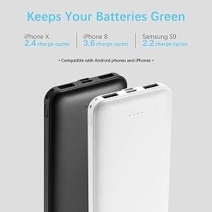 Quality Odm 2.4A portable External Battery Charger Phone Power Bank For Samsung Galaxy for sale