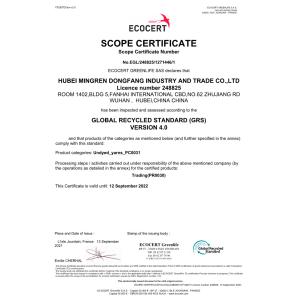 Hubei Mingren Dongfang Industry And Trade Co., Ltd. Certifications