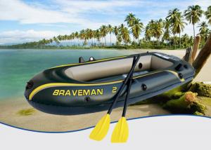 China Dark Green Braveman Durable Inflatable Boat , Convenient Lightweight Inflatable Boat on sale