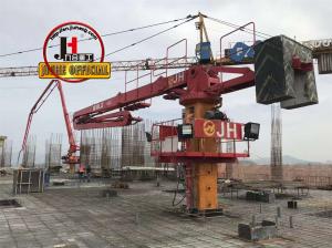 Quality JIUHE HG33 33 Meters Self-Climbing Concrete Placing Boom Concrete Placement Boom Placer for sale