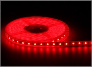 Quality 3528 led strip light glue waterproof Red IP65 60led/meters 300led 5m/roll DC12V flexible strips for outdoor decoration for sale