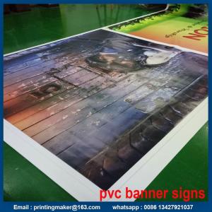 China High Resolution Outdoor Printed Vinyl Banners With Grommets on sale