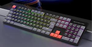 Quality Ergonomic Mechanical Keyboard With TYPE-C Full Keys Anti-ghost And Enhanced Two-Color Injection Molded Floating Keycaps for sale