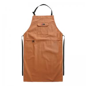 China 9oz Flame Resistant Apron , 100% Cotton 350gsm Twill Mens Work Apron on sale