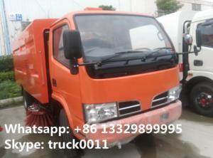 China factory euro3 low price 5000 liters RHD road sweeper for sale,CLW brand 4*2 95hp street sweeper truck for sale on sale