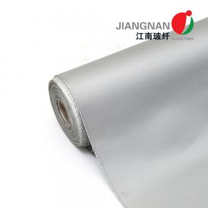 China Heavy Duty PU Coated Fiberglass Fabric For Welding Splash Blanket Fire Retardant Drapery Fabric on sale