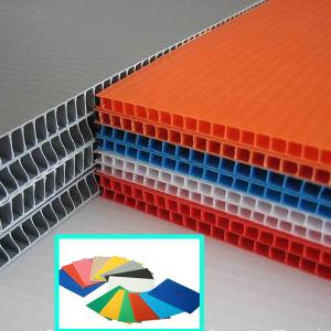 China 2440x1220mm 4x8 3mm 5mm coroplast sheet for packaing printing on sale