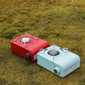Quality Picnic Camping Portable Butane Gas Stove 2.5kw Red Light Blue for sale